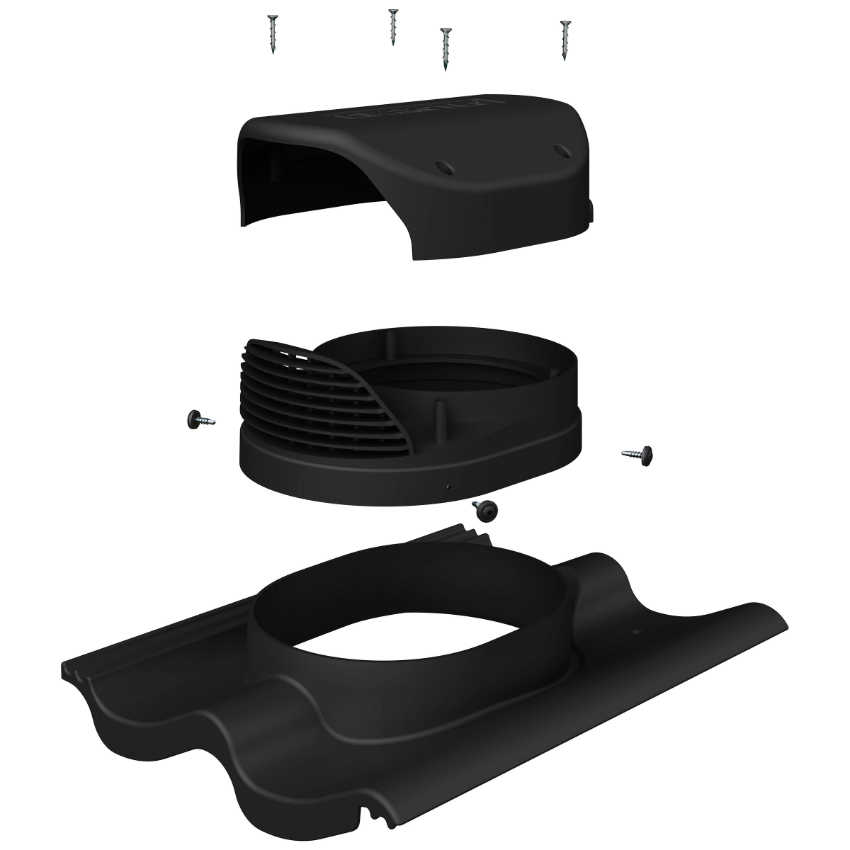 Element ventilare acoperis fix