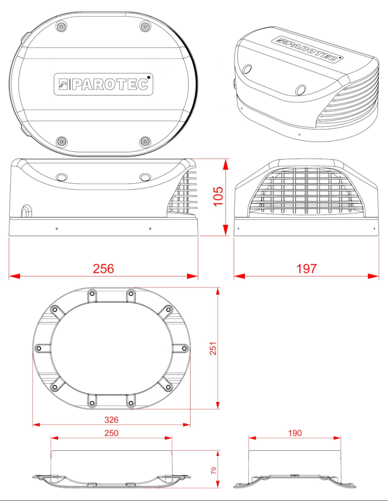 Element ventilare acoperis fix